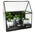 SET - Kovinski rastlinjak za sajenje aromatičnih zelišč, 3x